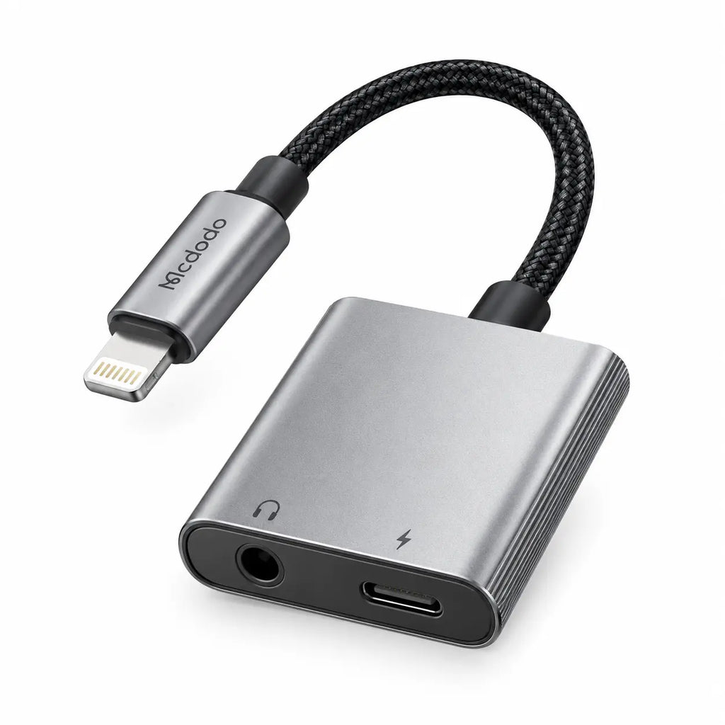 McDoDo CA-554 2-in-1 Lightning Audio Adapter – Charge & Listen Simultaneously