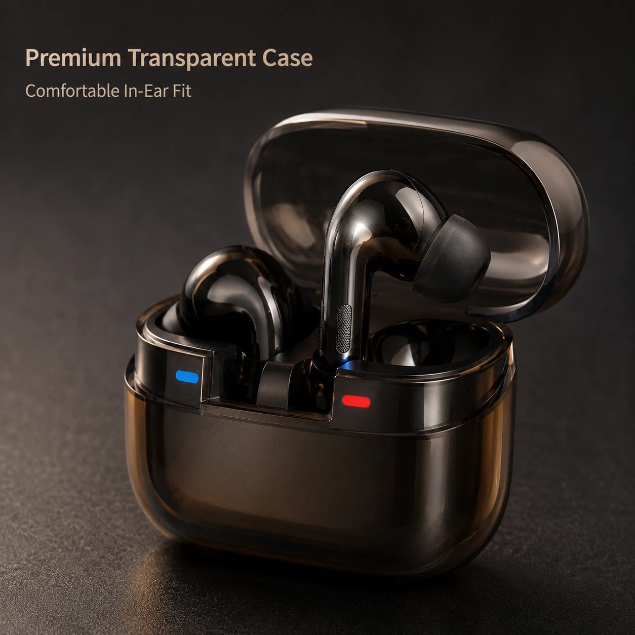 Buds Pro 3 Wireless Earbuds – Transparent Charging Case