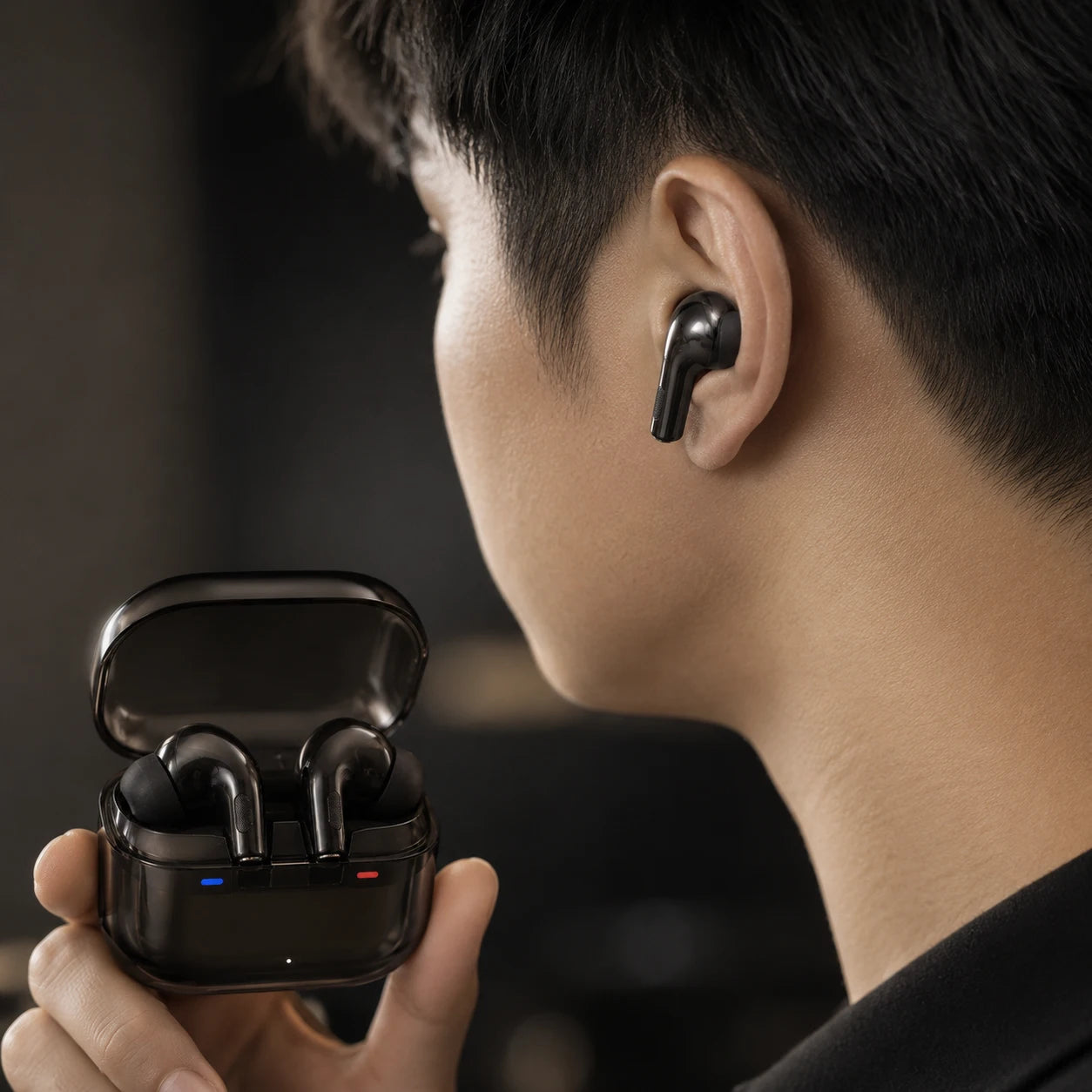 Buds Pro 3 Wireless Earbuds – Transparent Charging Case