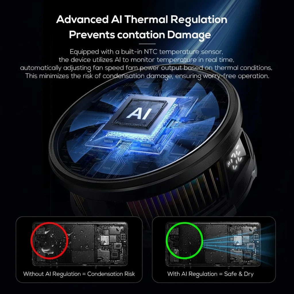 MEMO CX26 Magnetic Phone Cooler – 30W RGB Gaming Cooling Fan