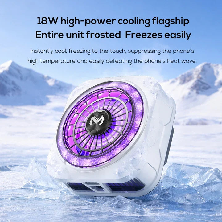MEMO CX21 Magnetic Phone Cooler – 18W RGB Gaming Fan (Fits All Phones)