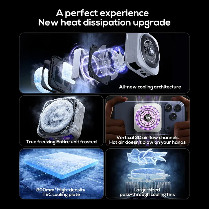 MEMO CX21 Magnetic Phone Cooler – 18W RGB Gaming Fan (Fits All Phones)